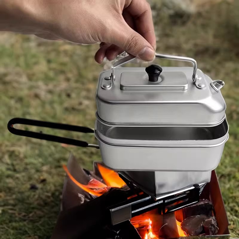 Kitchen Baking Pan Set - Ultralight Portable Picnic Camping Tourist Kettle