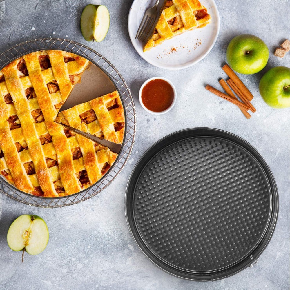 Springform Pan Set - 3pcs Carbon Steel Cake Pan Set