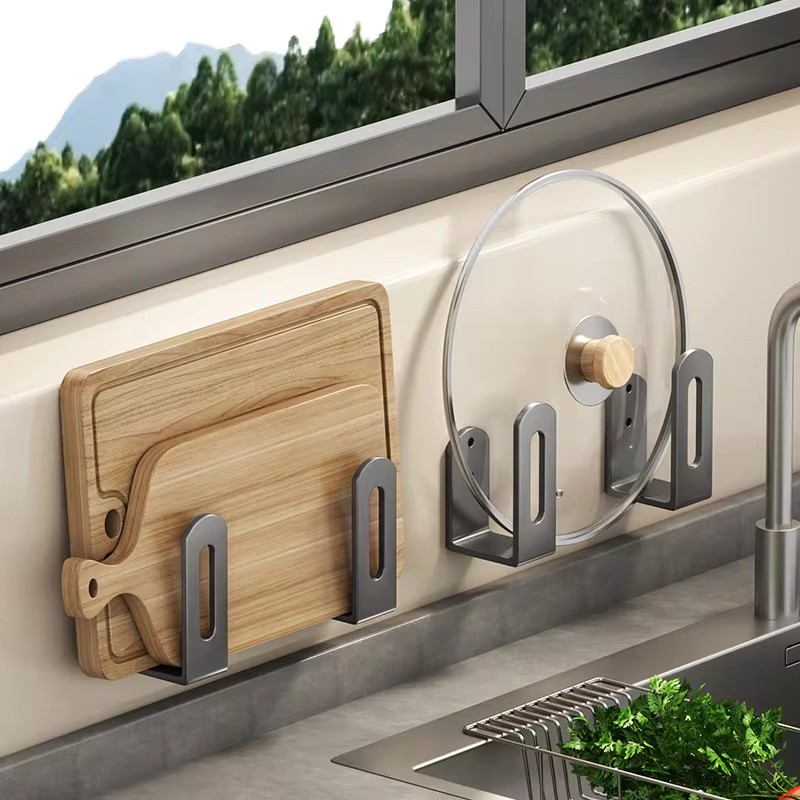 Kitchen Baking Pan Set - 2pcs/set Pot Lid Rack Pot Cover