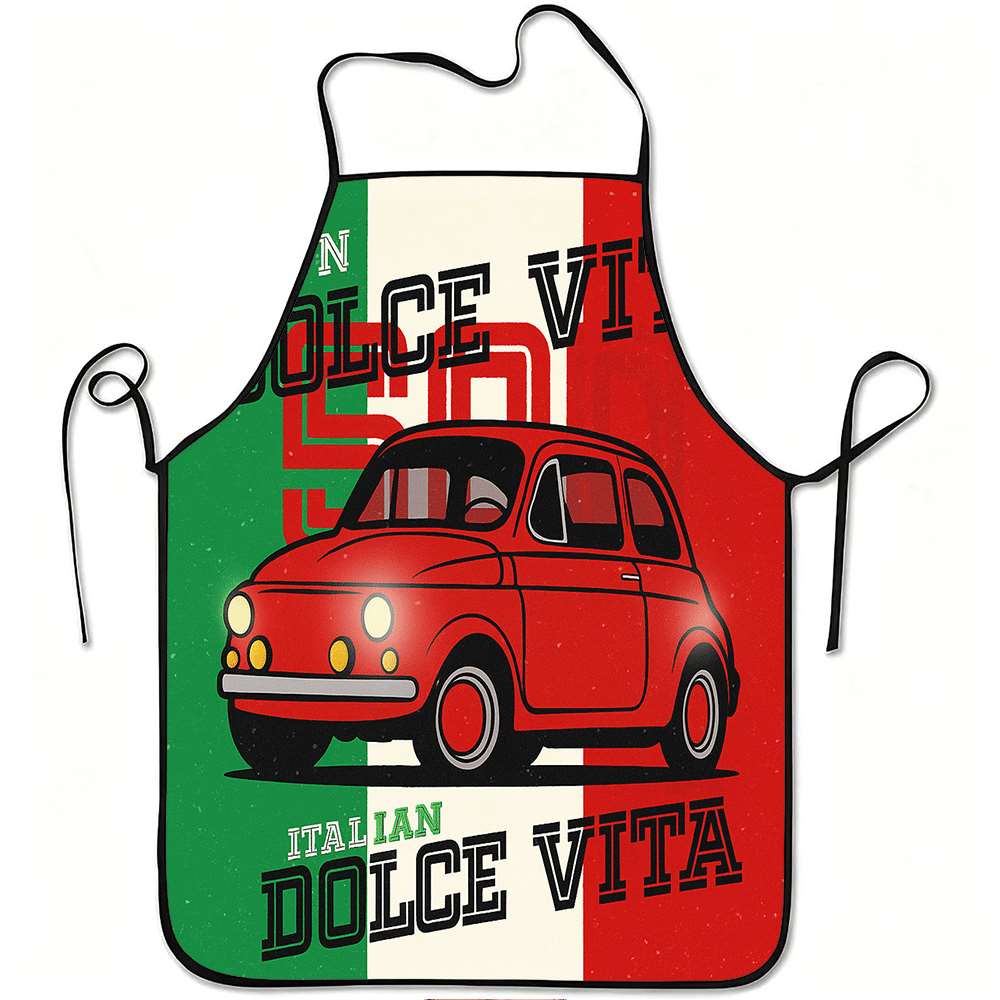 Kitchen Baking Ideas - 1 Piece of Fun Italian-Themed Apron,