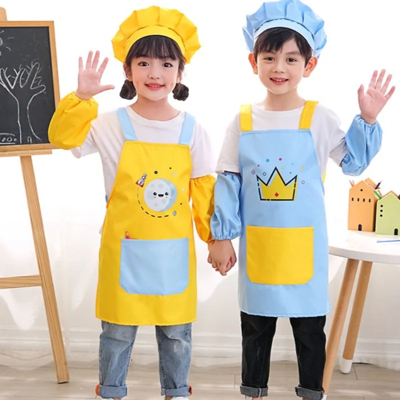 3pc Children Kitchen Apron Set - Kitchen Baking Drawing review and price