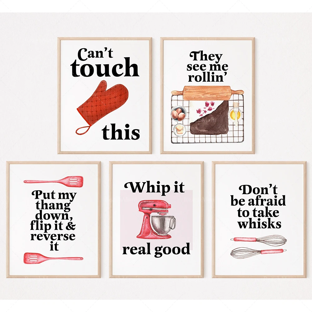 Funny Baking Quotes Posters, F - Kitchen Baking Wall Art review and price