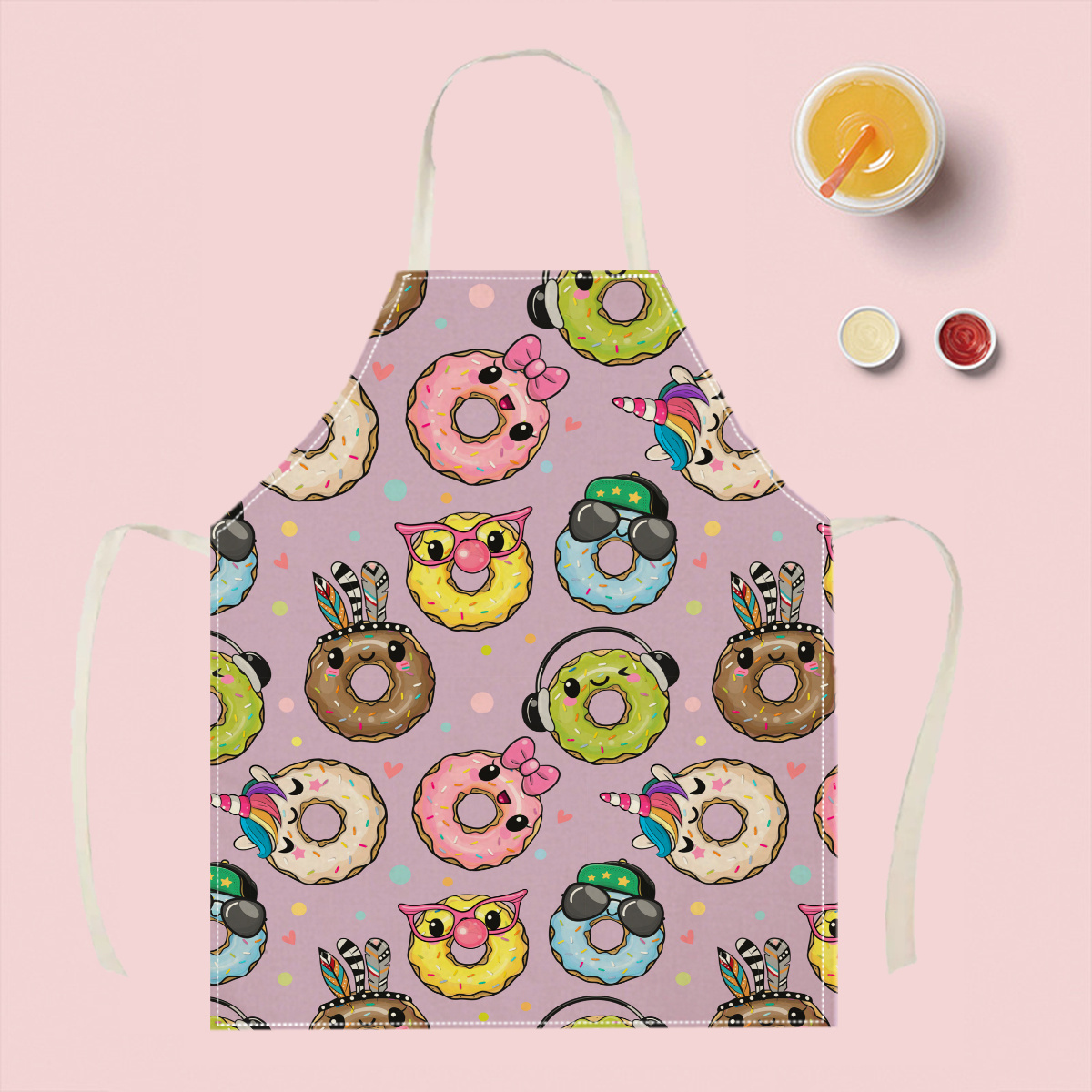 1pc Cute Cartoon Donut Apron F - Kitchen Baking Ideas review and price