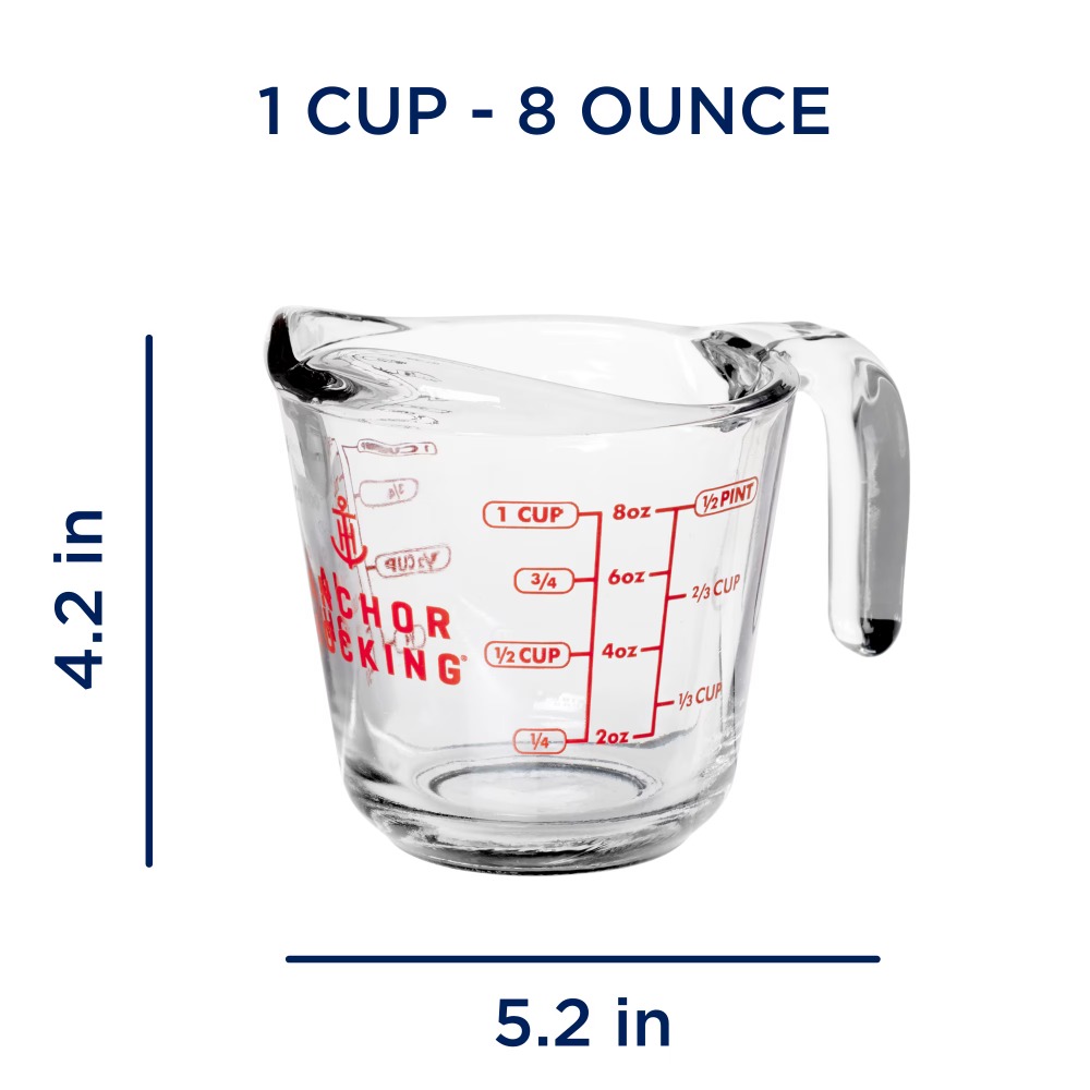 2-Pack Glass Measuring Cups Se - Kitchen Baking Area review and price