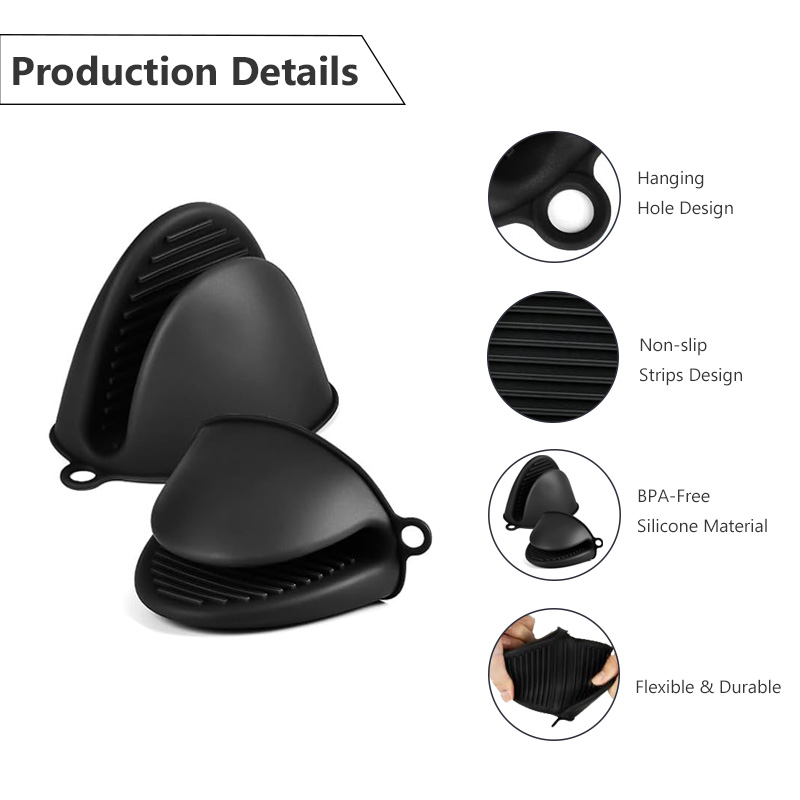 2 Pack Silicone Oven Mitts Pot - Kitchen Baking Pan Set review and price