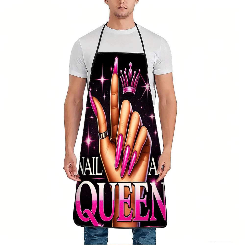 1 Trendy Nail Art-Themed Apron - Kitchen Baking Ideas review and price