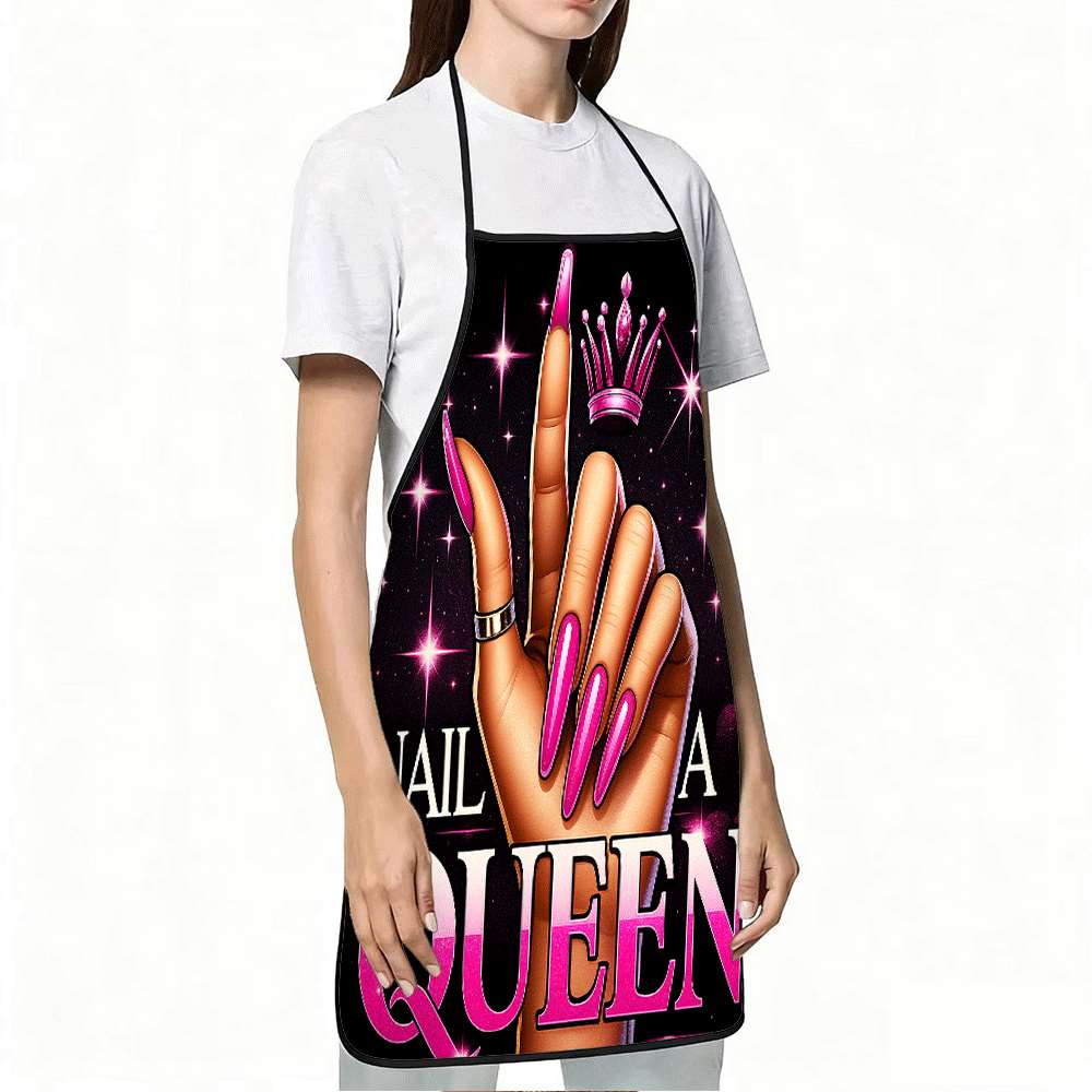 1 Trendy Nail Art-Themed Apron - Kitchen Baking Ideas review and price