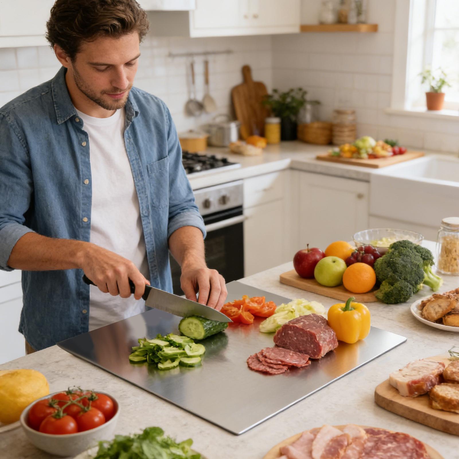 Stainless Steel Cutting Board  - Kitchen Baking Area review and price
