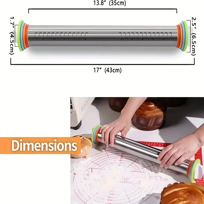 Adjustable Thickness Rolling P - Kitchen Roll Baking review and price
