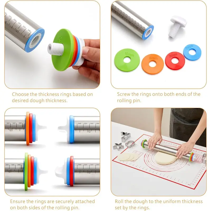 Adjustable Thickness Rolling P - Kitchen Roll Baking review and price