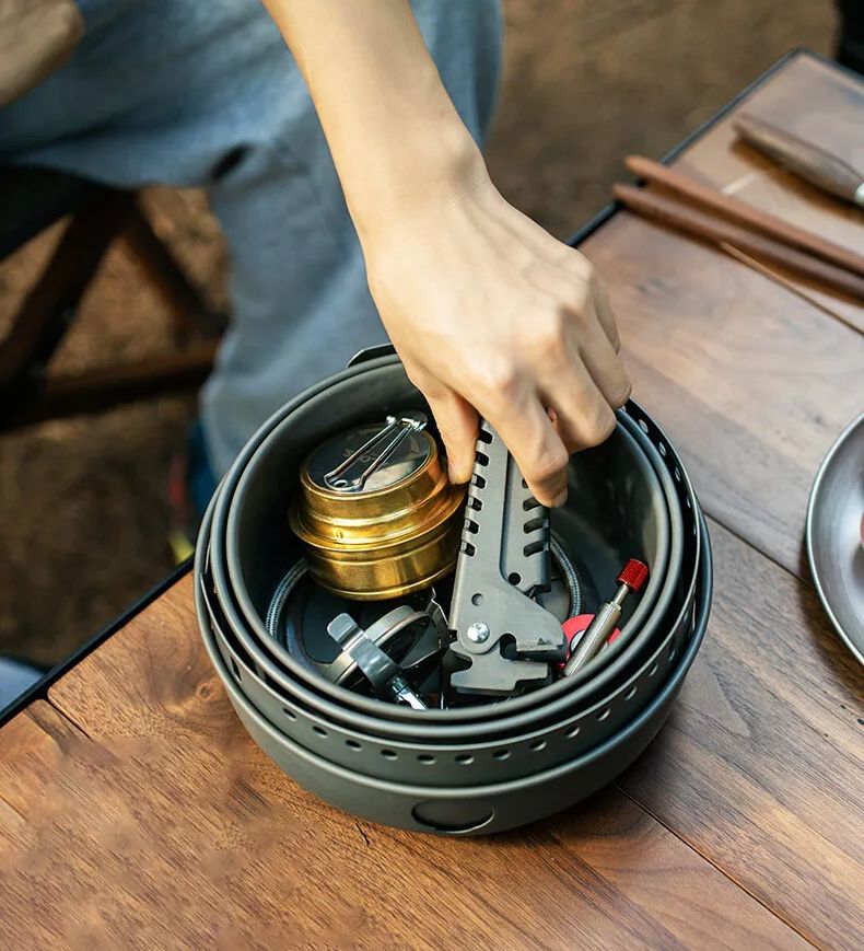 Camping Gas Stove Alcohol Stov - Kitchen Baking Pan Set review and price