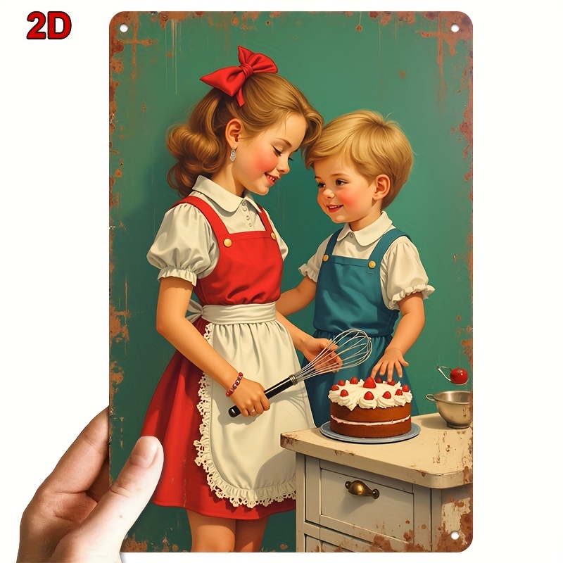 8x12Inch Metal Tin Sign Siblin - Kitchen Baking Wall Art review and price