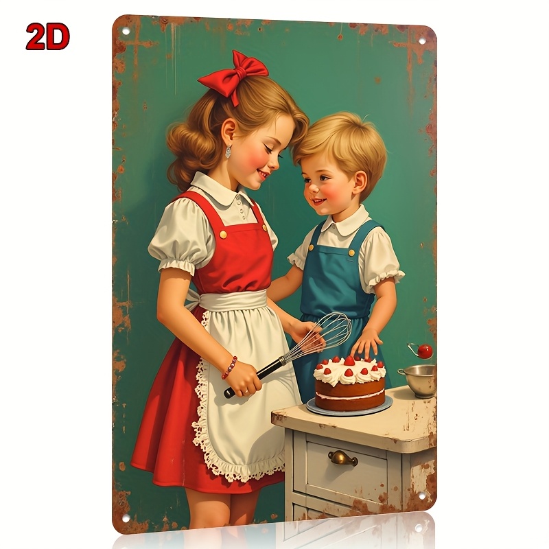 8x12Inch Metal Tin Sign Siblin - Kitchen Baking Wall Art review and price