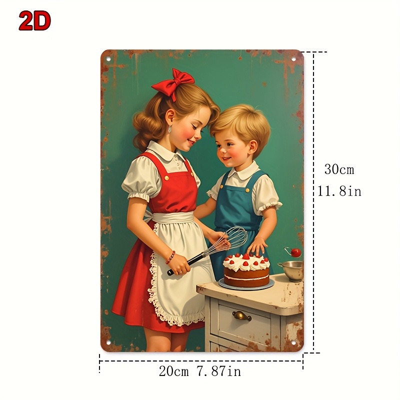 8x12Inch Metal Tin Sign Siblin - Kitchen Baking Wall Art review and price