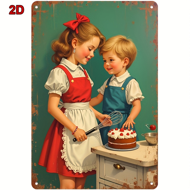 8x12Inch Metal Tin Sign Siblin - Kitchen Baking Wall Art review and price