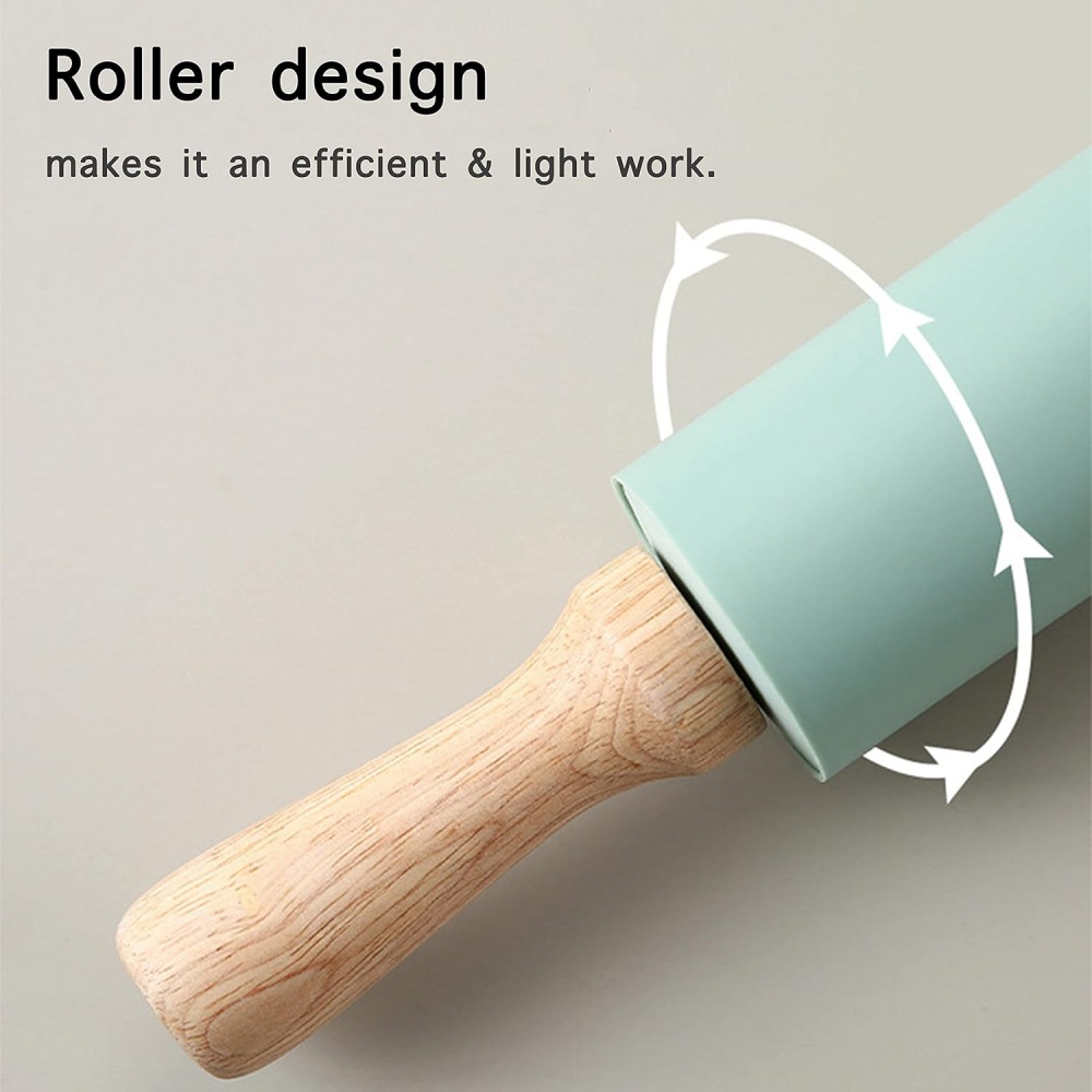 Non-Stick Silicone Rolling Pin - Kitchen Roll Baking review and price