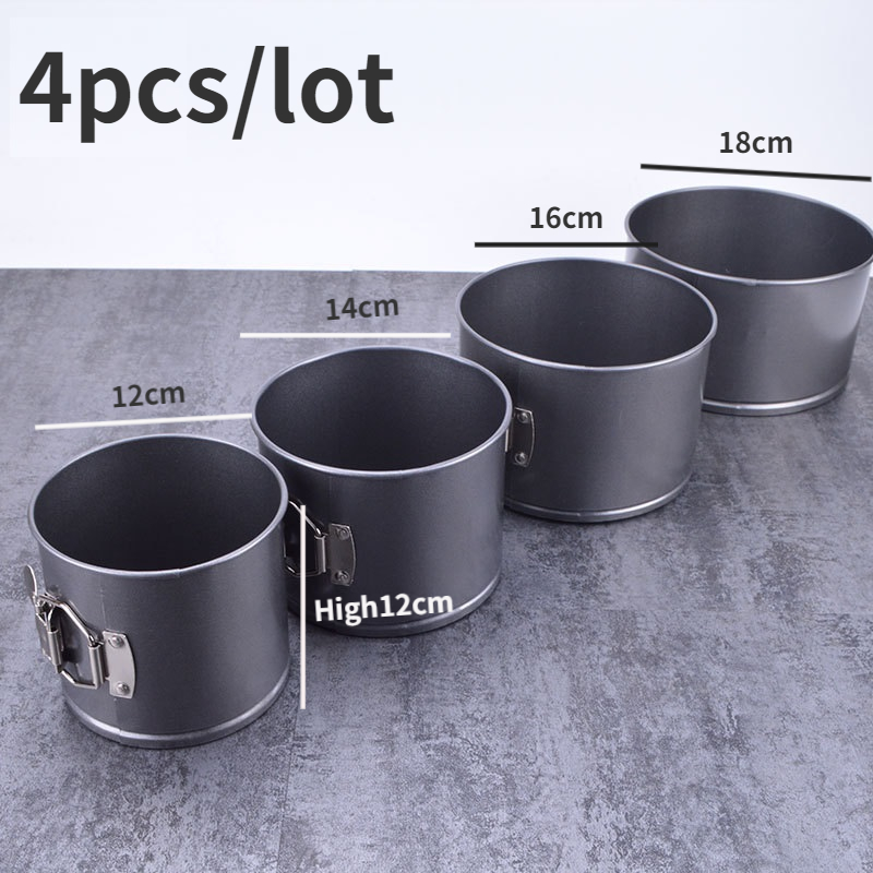 4pcs/set Round Shape Non-stick - Springform Pan Set review and price