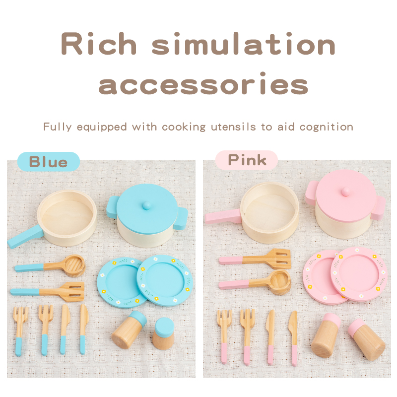 Wooden Kitchen Play Set for Ki - Kitchen Baking Pan Set review and price
