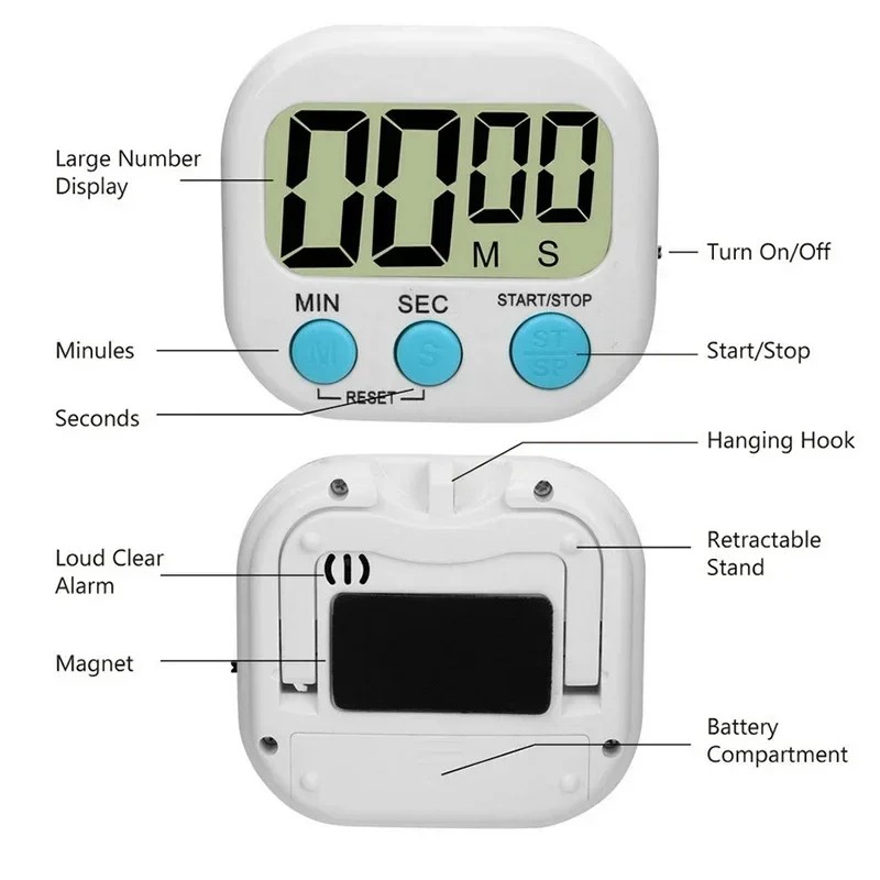 Mini Digital Kitchen Timer Big - Baking Kitchen Hourly review and price