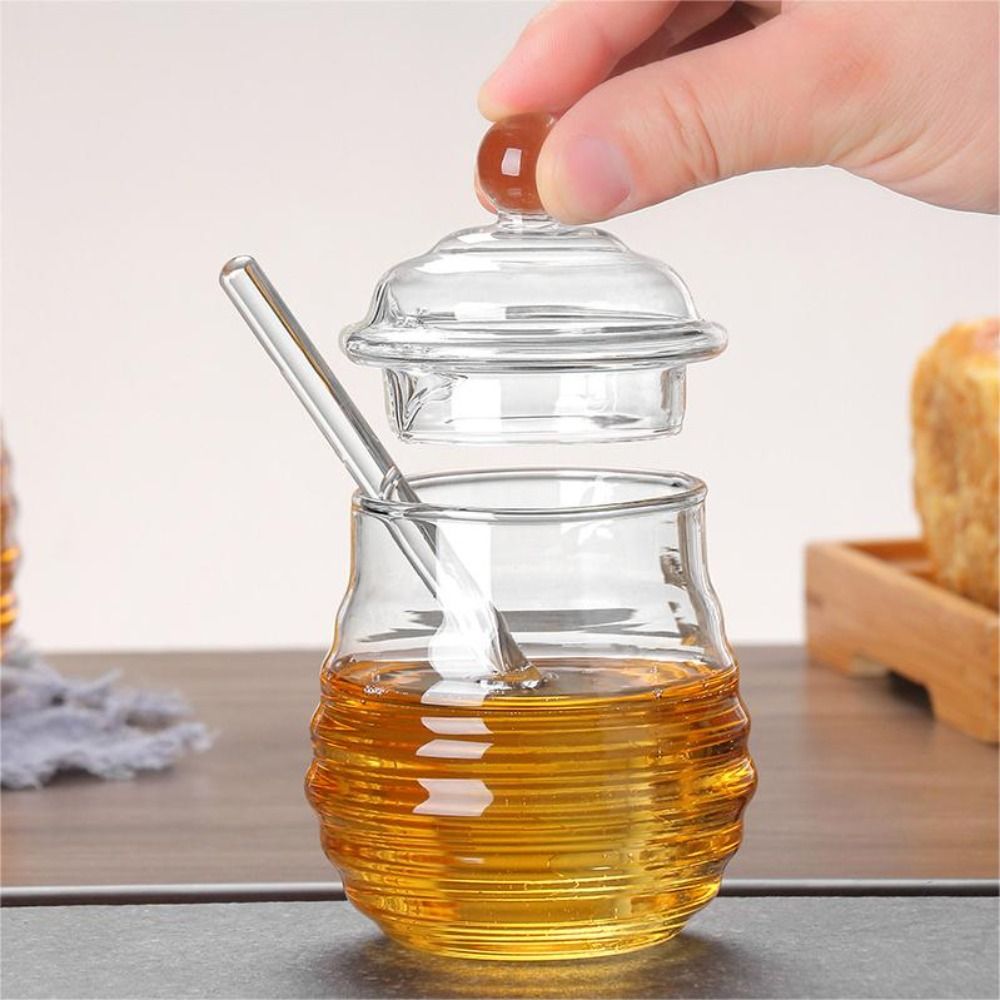 Transparent Honey Pot with Dip - Kitchen Baking Pan Set review and price