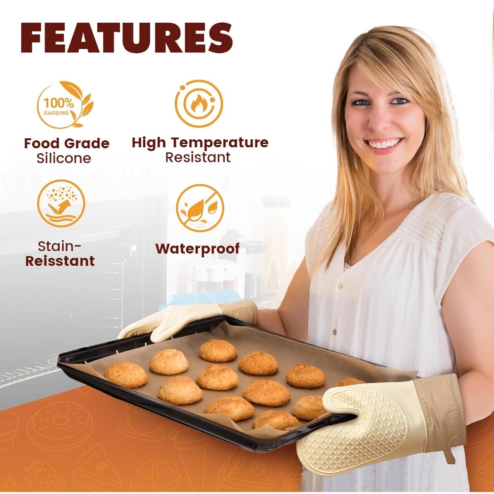 Silicone Heat Resistant Oven M - Kitchen Baking Pan Set review and price