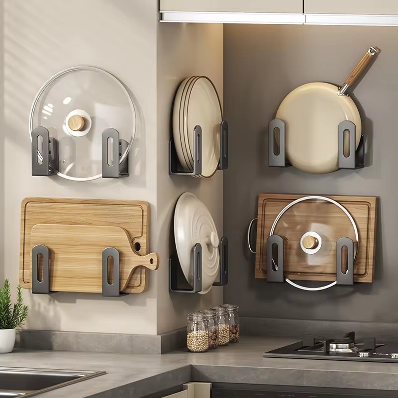 2pcs/set Pot Lid Rack Pot Cove - Kitchen Baking Pan Set review and price
