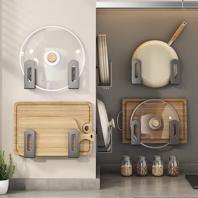 2pcs/set Pot Lid Rack Pot Cove - Kitchen Baking Pan Set review and price