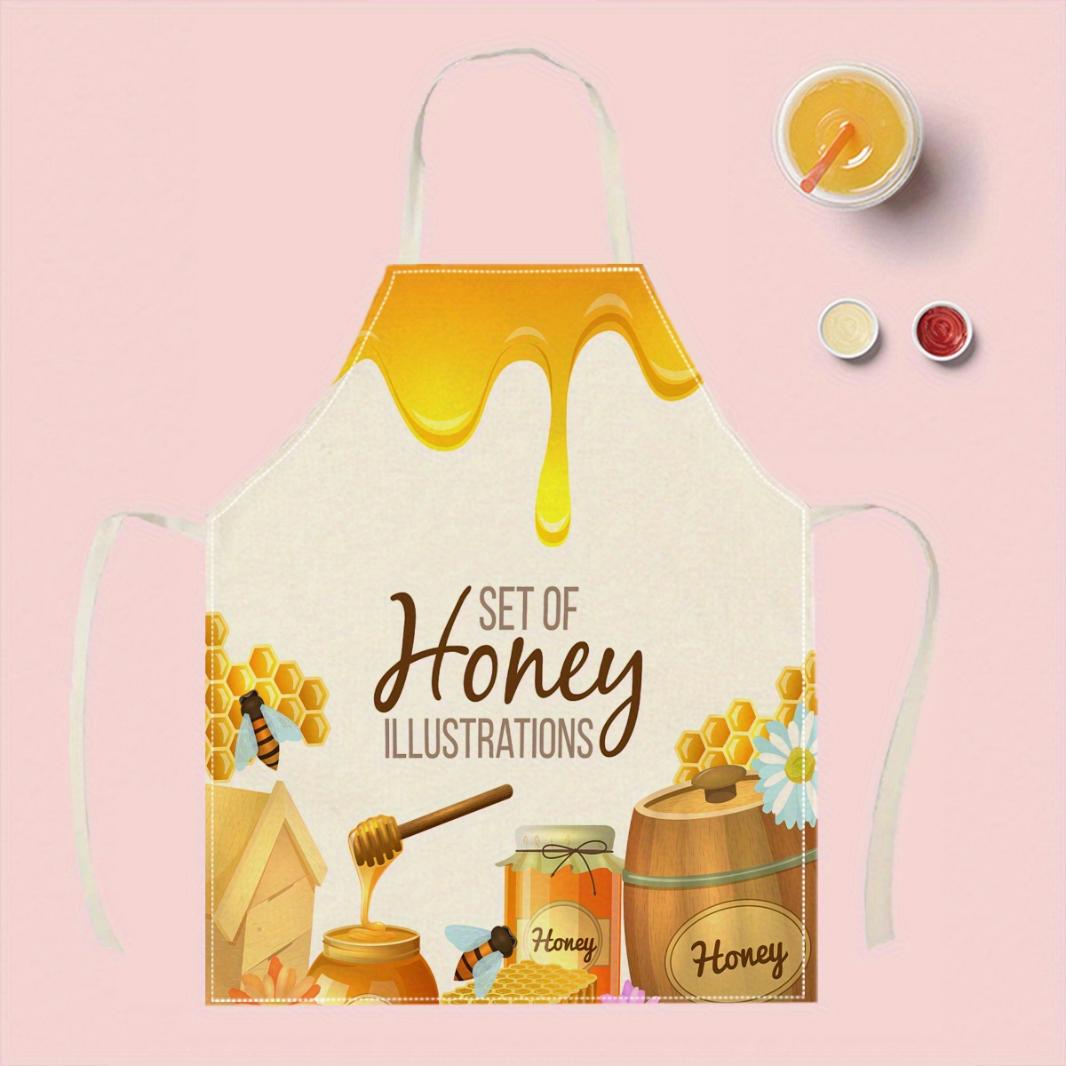 1pc Honey Bee Apron Sweet Kitc - Kitchen Baking Ideas review and price