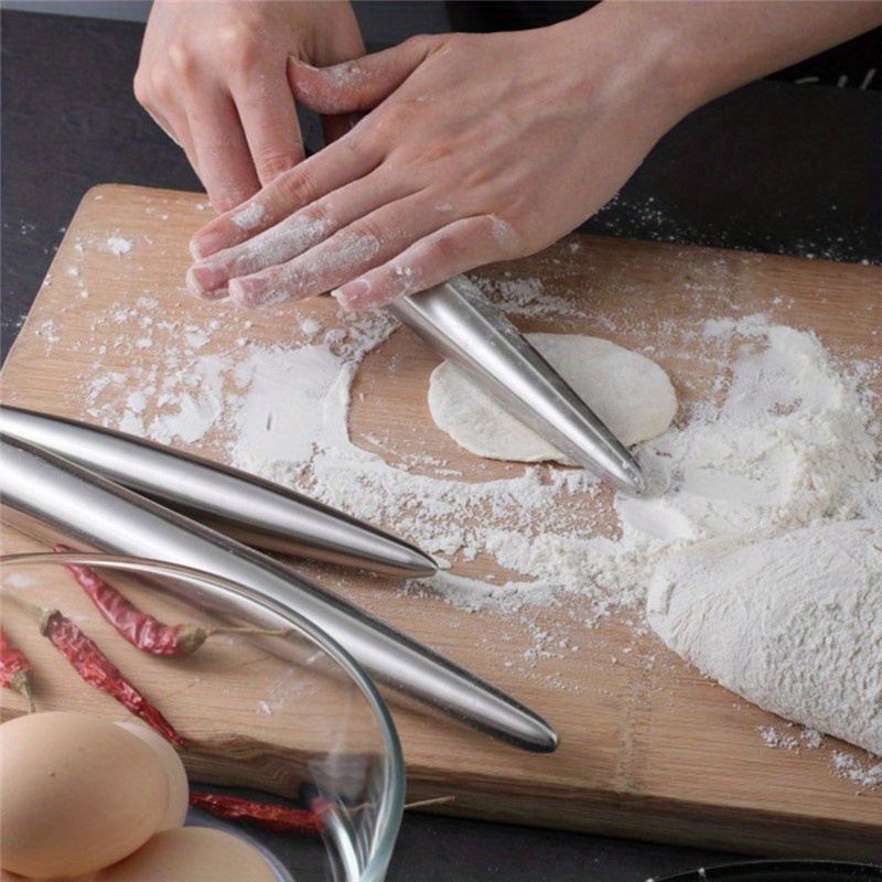 1Pc Stainless Steel Rolling Pi - Kitchen Roll Baking review and price