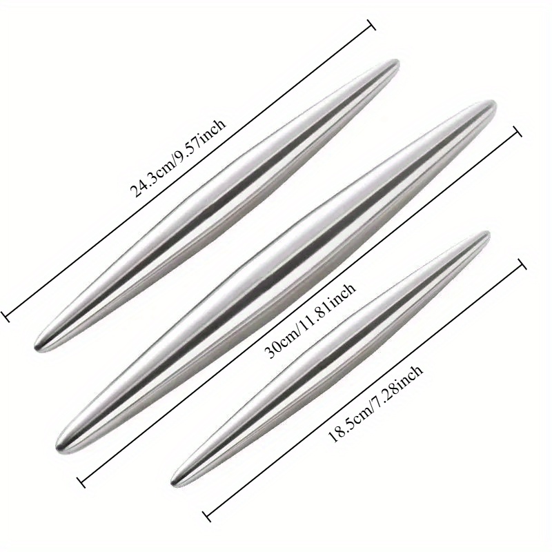 1Pc Stainless Steel Rolling Pi - Kitchen Roll Baking review and price