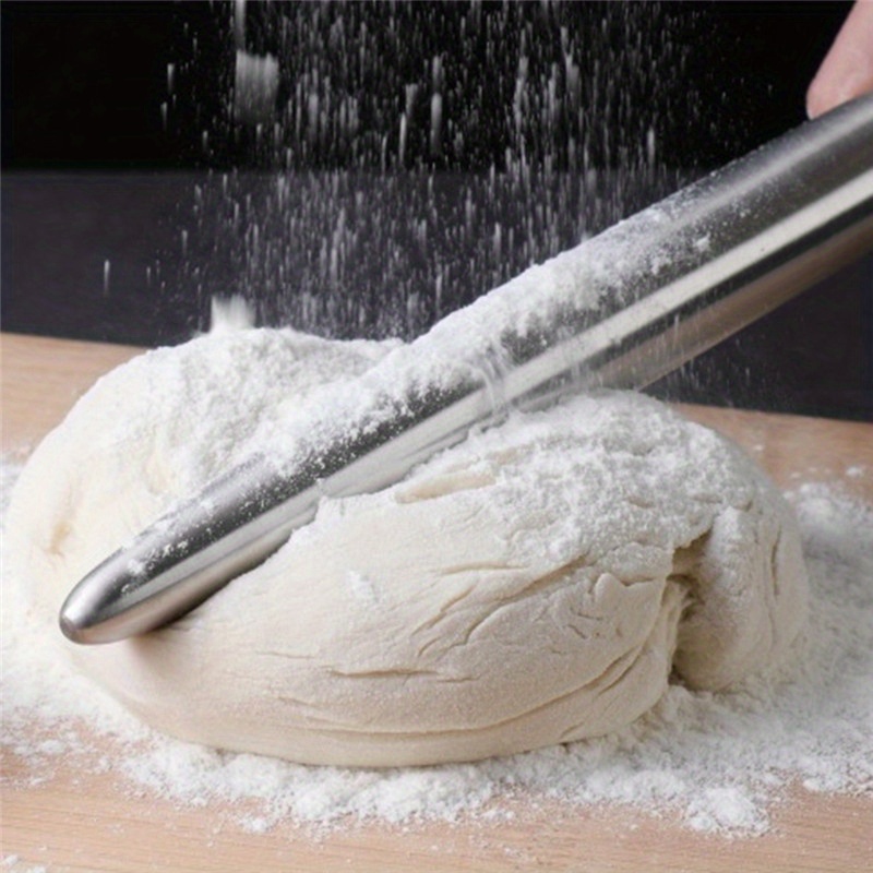 1Pc Stainless Steel Rolling Pi - Kitchen Roll Baking review and price