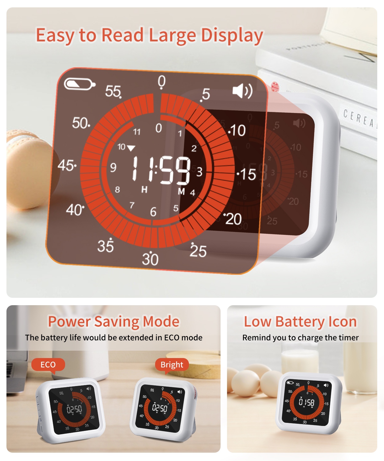 Visual Digital Timer Manual Kn - Baking Kitchen Hourly review and price
