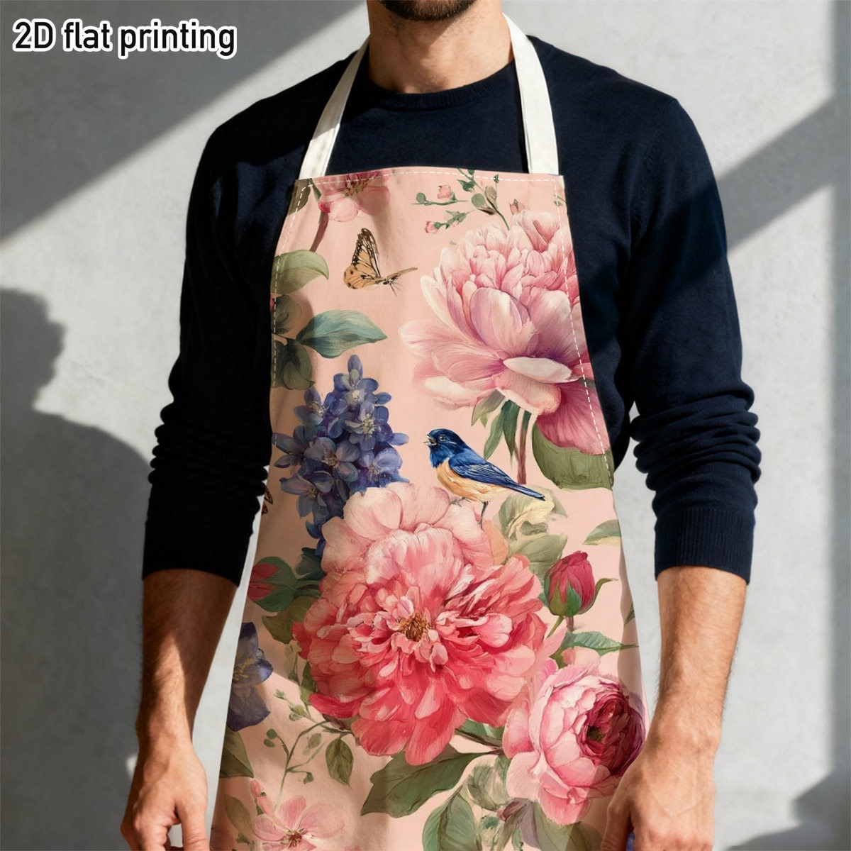 1pc Beautiful Floral Bird Apro - Kitchen Baking Ideas review and price