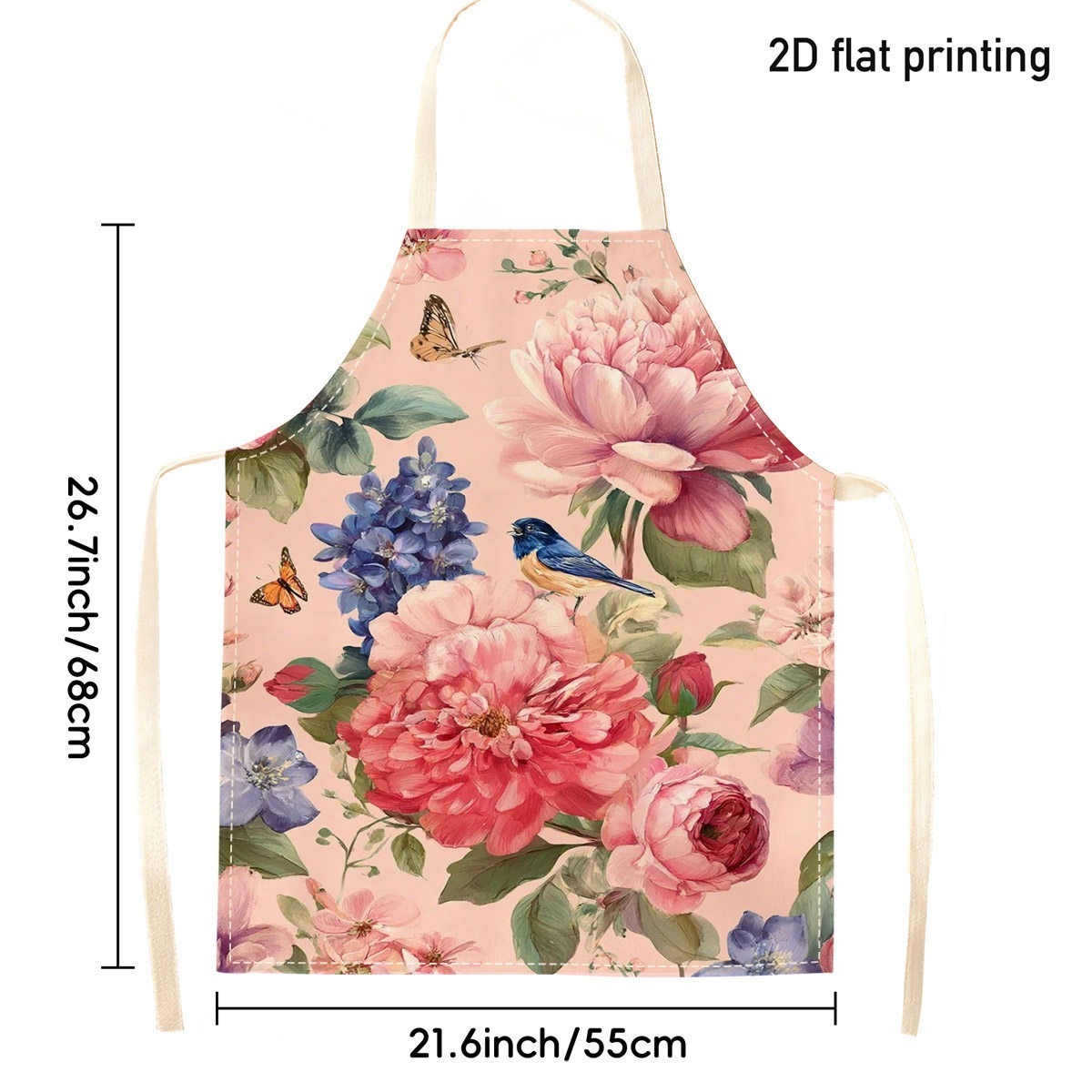 1pc Beautiful Floral Bird Apro - Kitchen Baking Ideas review and price