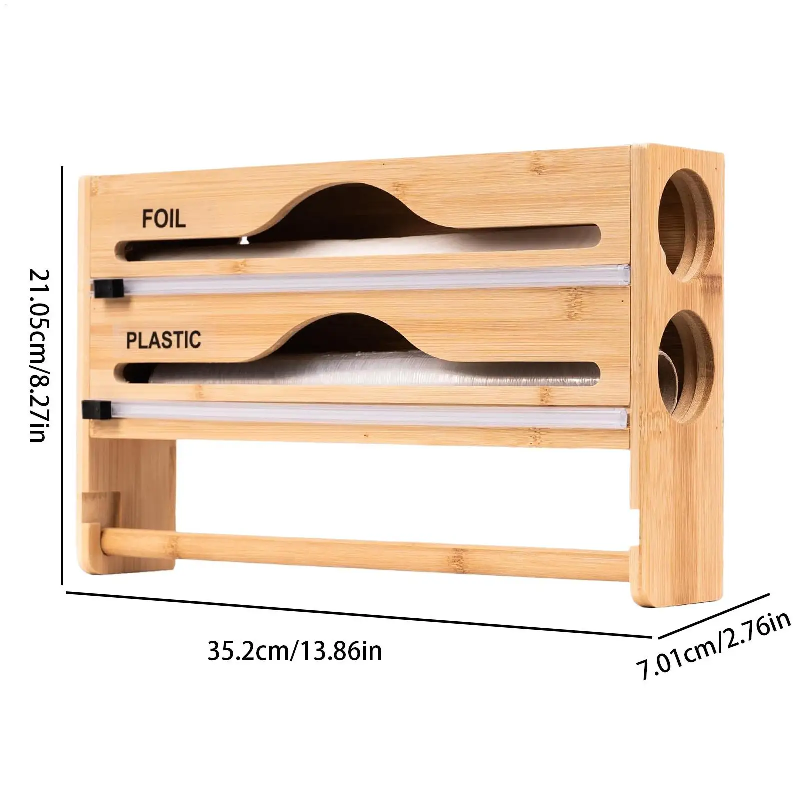 Wooden Cling Film Dispenser wi - Kitchen Zo review and price