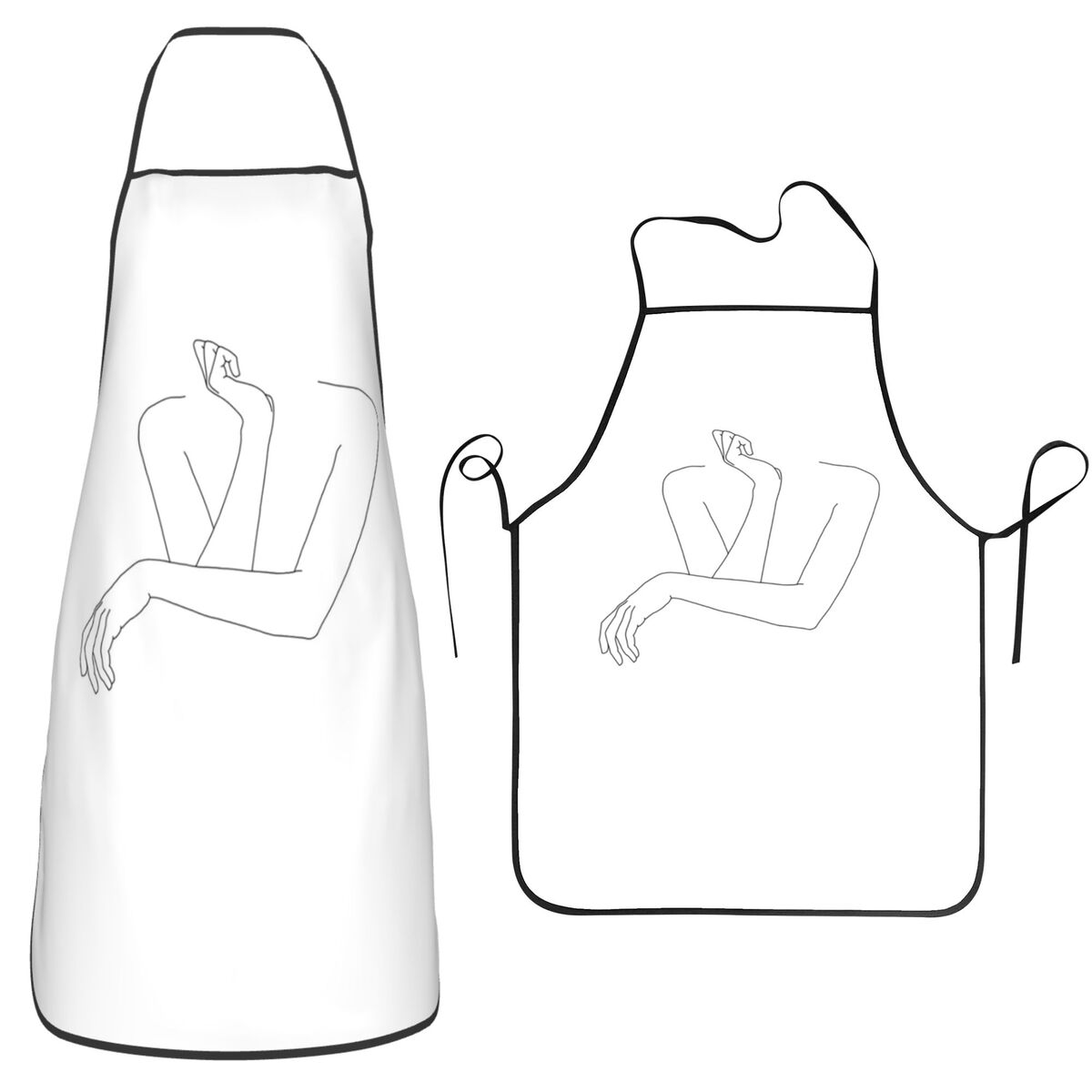 Folded Arms Line Drawing - Ann - Kitchen Baking Drawing review and price