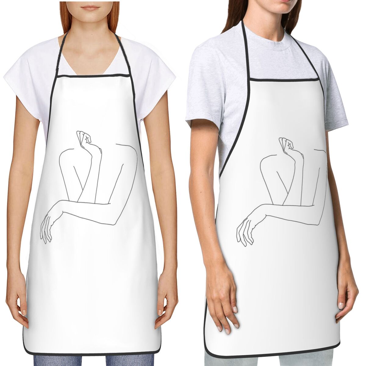Folded Arms Line Drawing - Ann - Kitchen Baking Drawing review and price