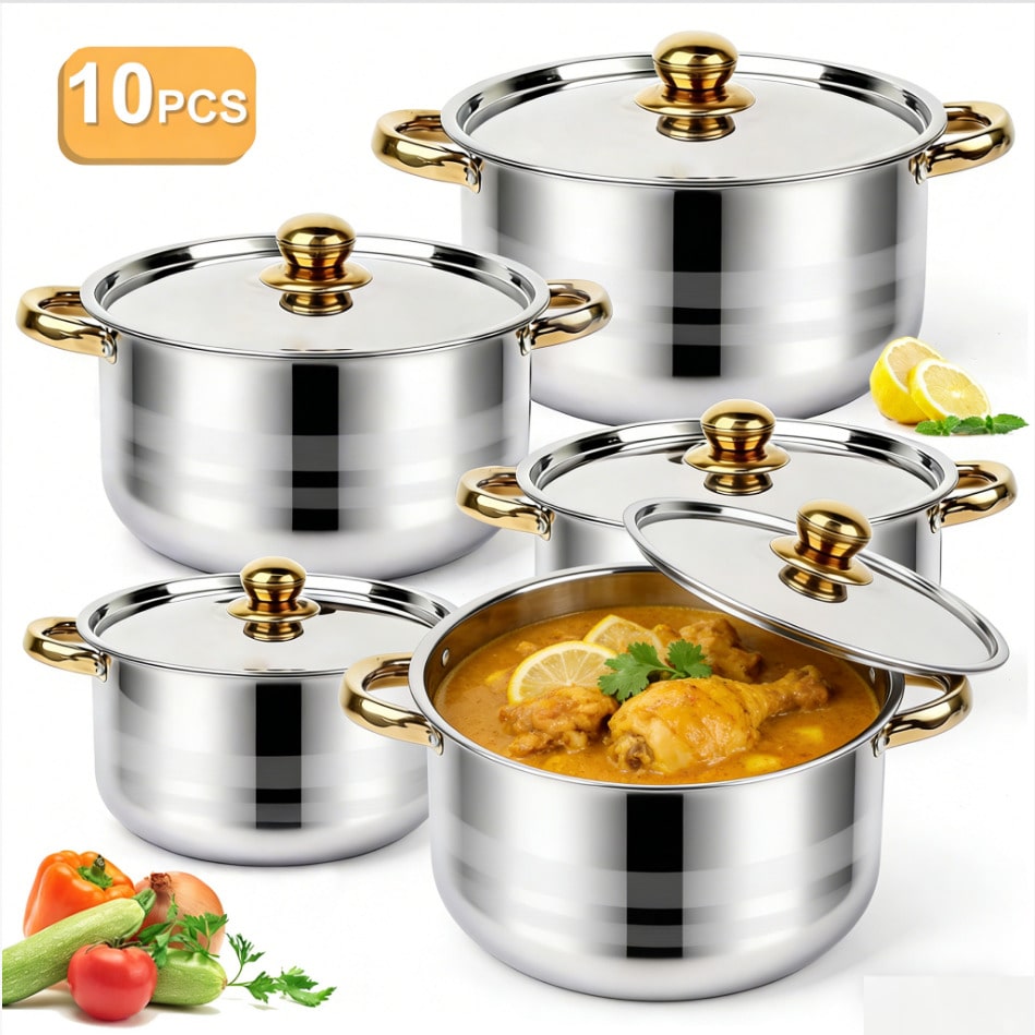 Stainless Steel Pot Set Modern - Kitchen Baking Pan Set review and price