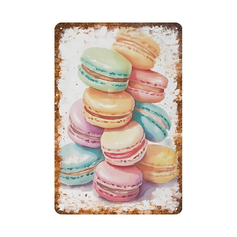 2D Flat, 4pcs Dessert Baking W - Kitchen Baking Wall Art review and price