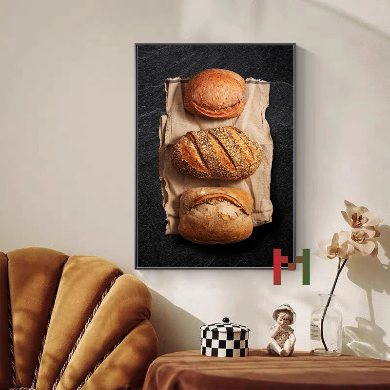Food Kitchen Blackboard Bread  - Kitchen Baking Wall Art review and price